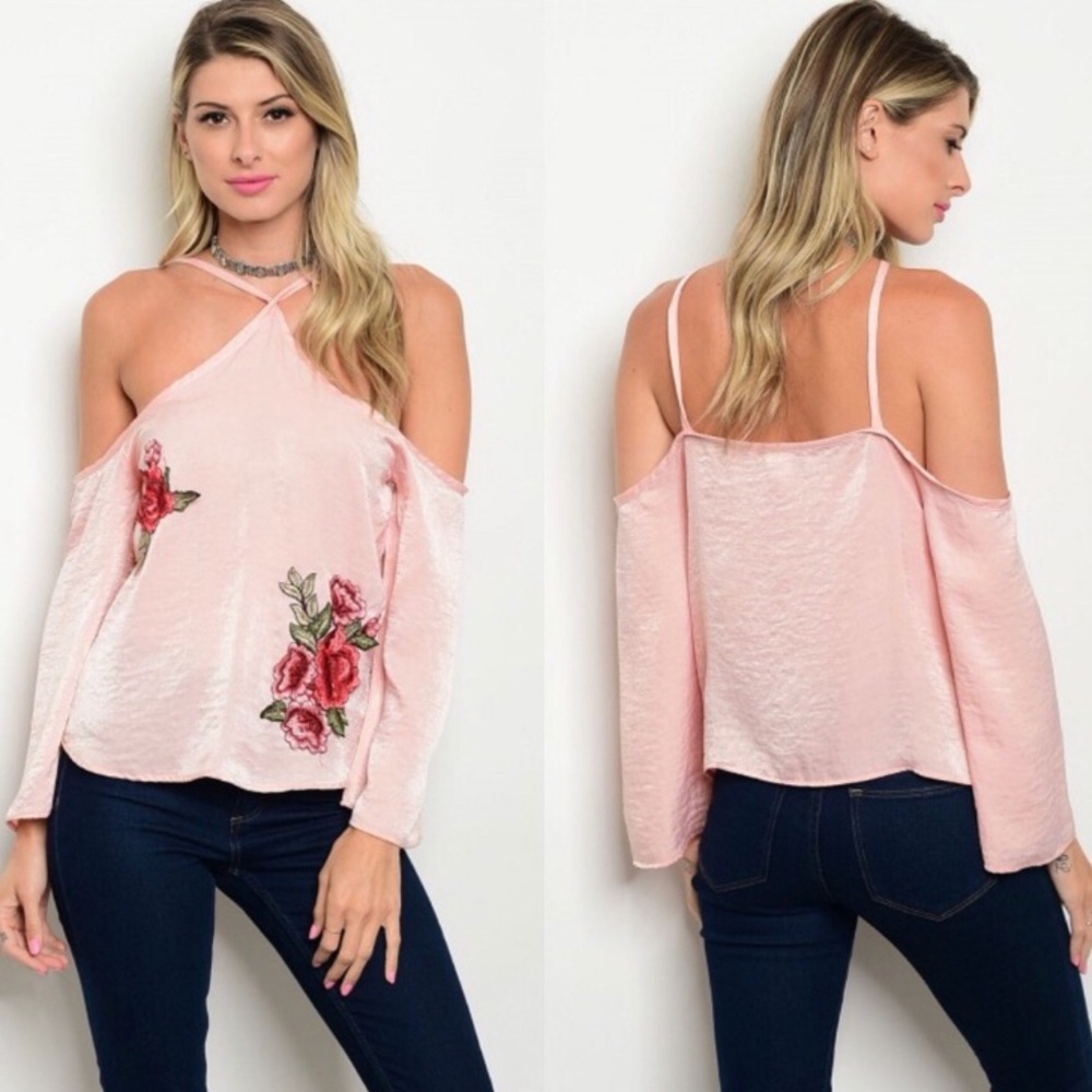 Cold Shoulder Rose 🌹 top
